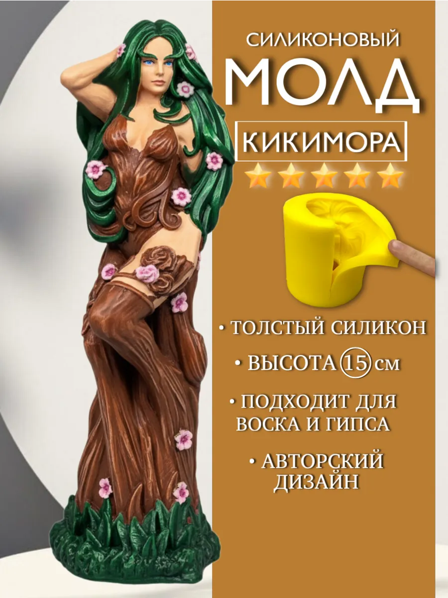 1 Форма силиконовая, молд Кикимора — изображение 1